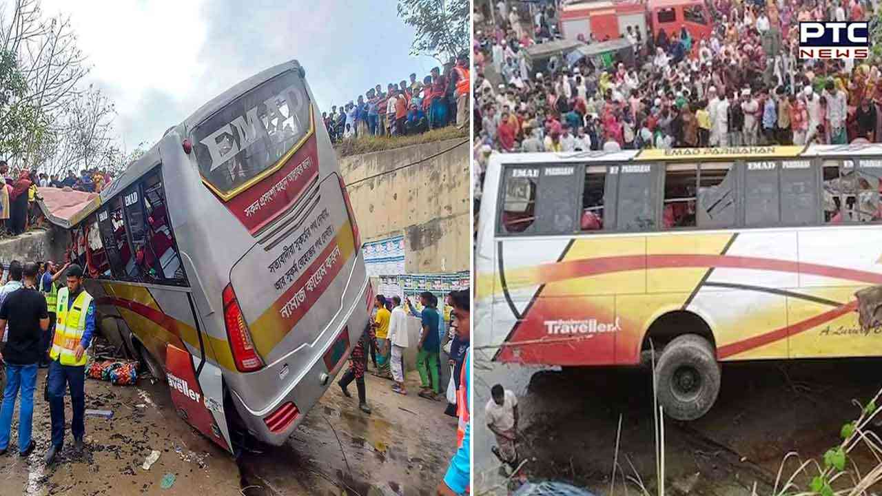 Bangladesh: 19 killed, 30 injured as bus falls into ditch