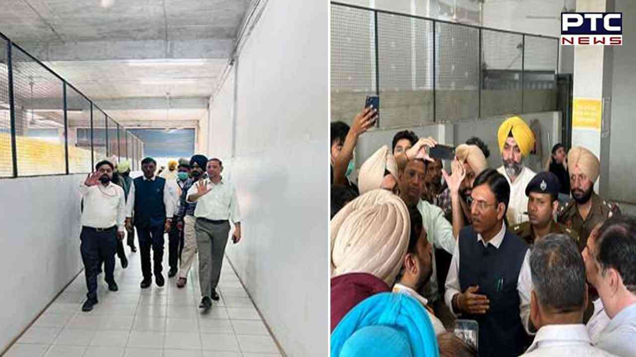 Union Health Minister Mandaviya reviews NEET PG Centre at Punjab's Patiala