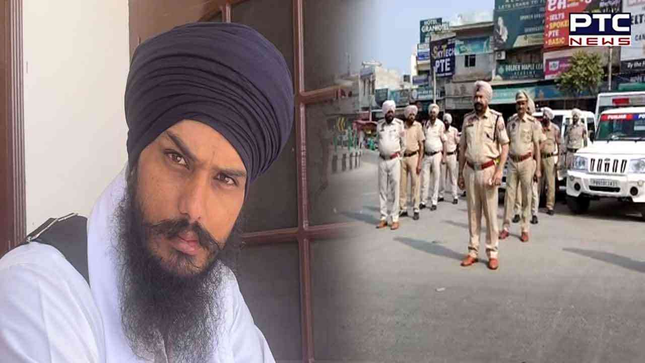 Amritpal Singh still absconding: Police, CRPF conduct flag march across Punjab