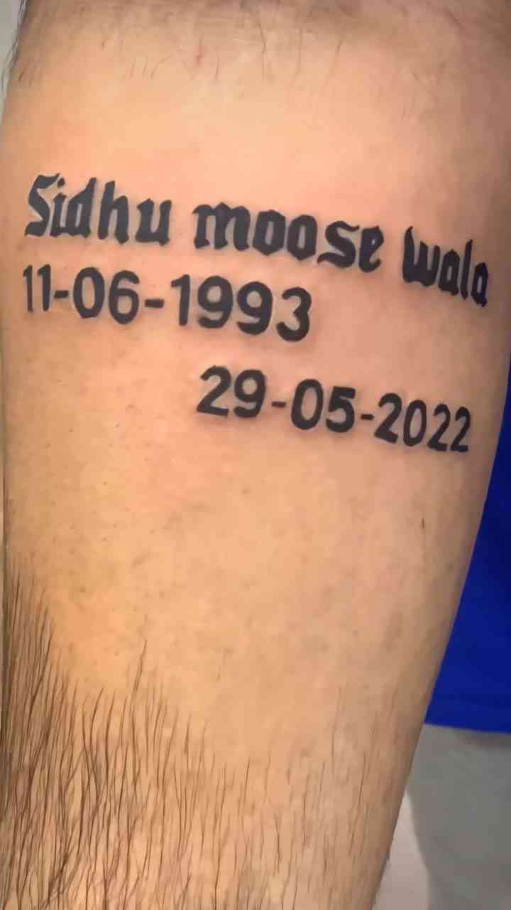 sidhu moose wala tattooTikTok Search