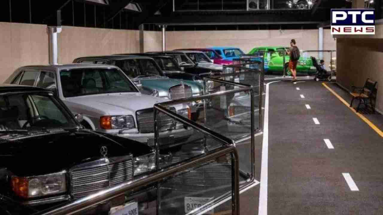 An entire fleet of Mercedes S-Classes in all the colors of the rainbow